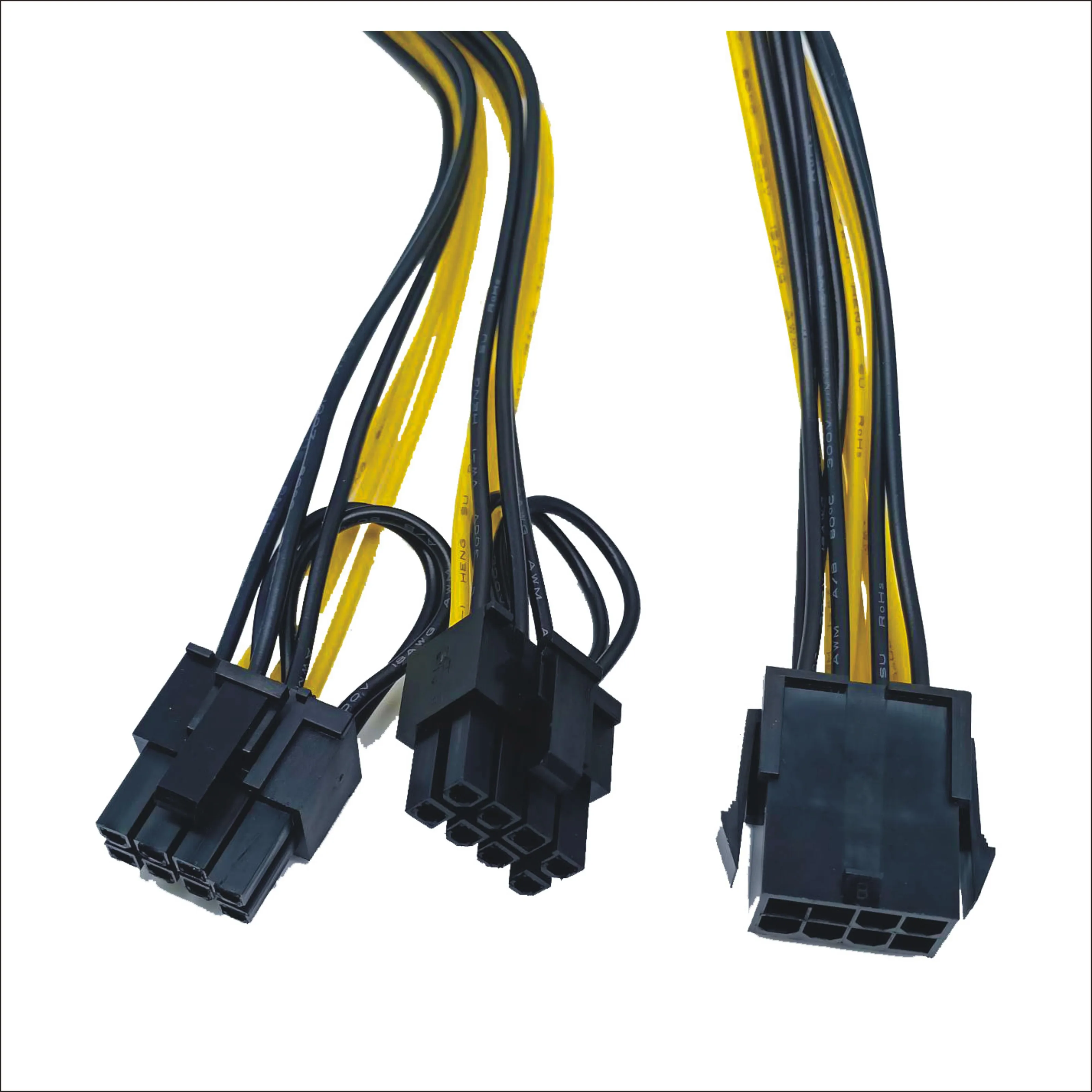 Пользовательский кабель питания 8Pin папа-2 4 Pin Molex папа 8p ЦП к 2 портам Ide D компьютерный соединитель