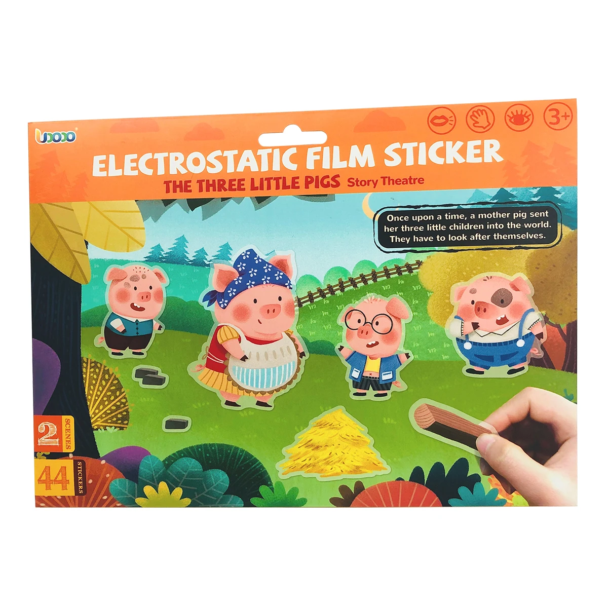 Светящиеся на заказ наклейки Amazon, игрушки, детская Веселая история, наклейки, Лидер продаж, сделай сам, детская мультяшная УФ-печать, 4 цвета