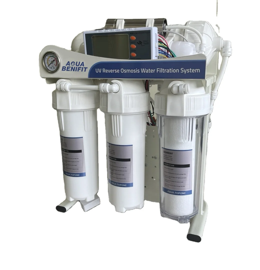 AGUA BENIFIT Drink RO Water System Water Filter with Ultraviolet Sterilizer UV Lamp