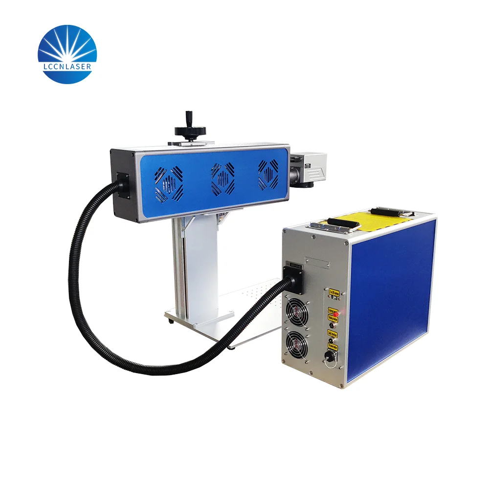 CN LASER laser 20W 30W 60W CO2 лазерная маркировочная машина для бутылок, онлайн-производство