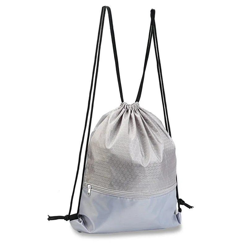 Promotional Custom Logo Polyester Drawstring Backpack Bag Oxford Sports Gym String Bag