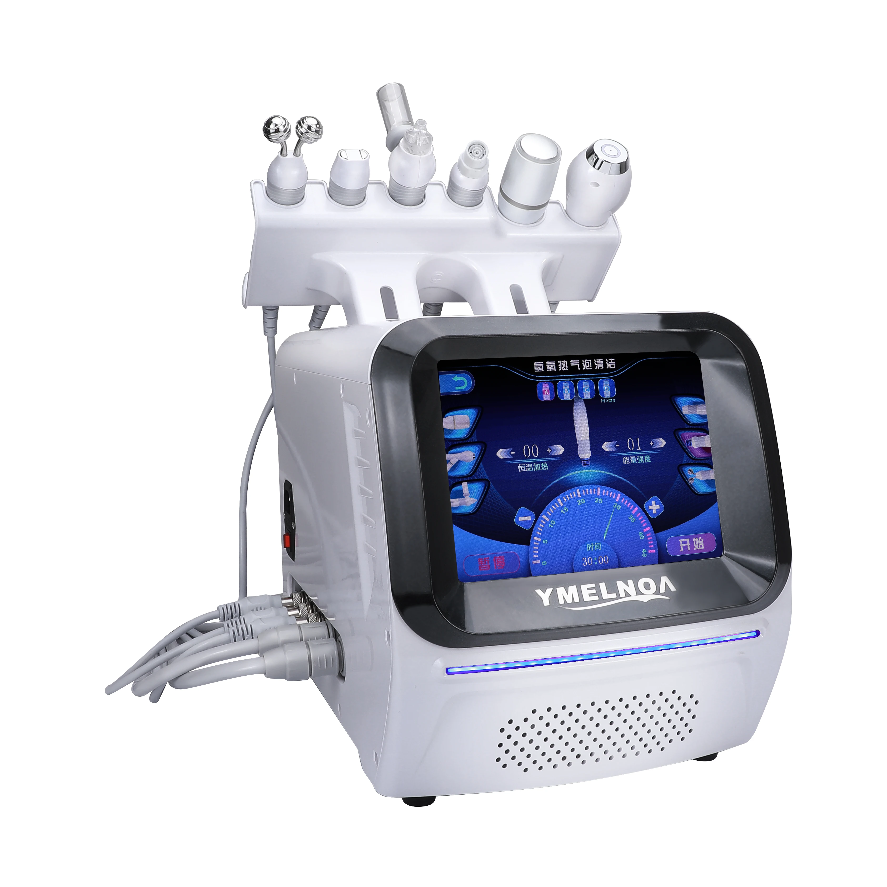 2024 6 in 1 oxygen therapy deep cleaning dermabrasion machine oxygen dermabrasion facial anti-aging machine hydradermabrasion