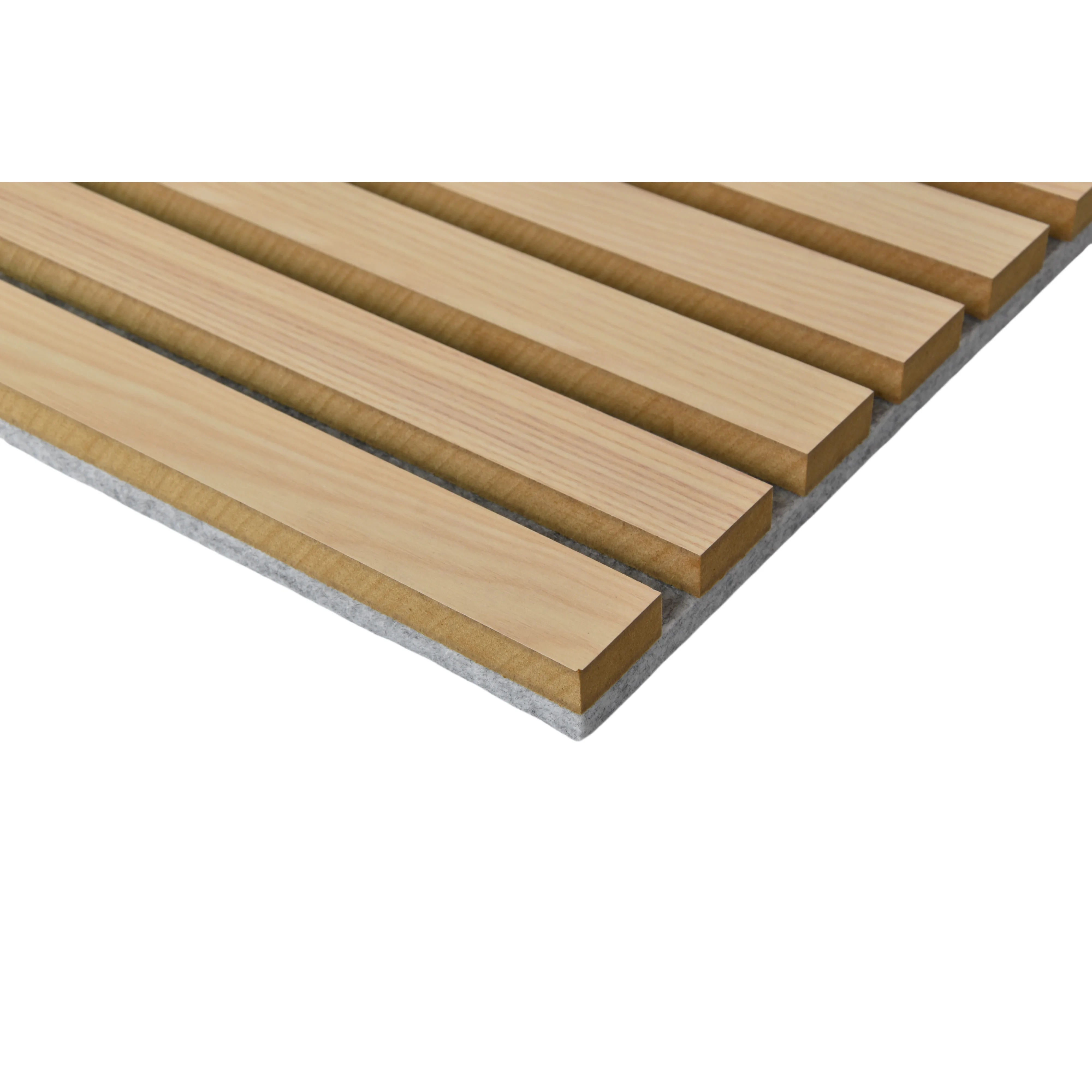 Soundproof Foam Board Panel Various Veneer Choices Eco-friendly  Wood Slat Acoustic Wood Panels with FSC Certification