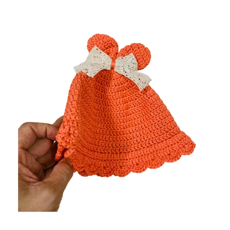 Cotton Bucket Hat With Bow Tie High Quality Fast Delivery High Grade Product Top Favorite Product Low MOQ