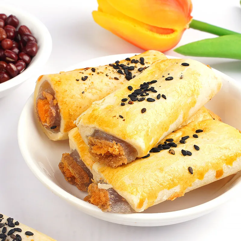 Chinese ice cream cone wafer biscuit biscuits and pies with bag dessert packaging 15 bags per box