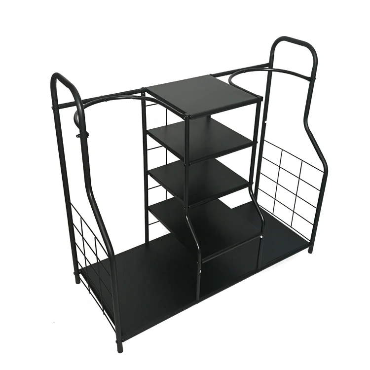 Golf club Shelves Golf Bag Organizer, Golf Bag Storage Stand Rack for Bag / Shoes / Ball