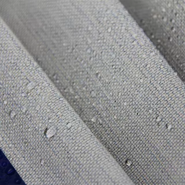 Water resistant fade resistant solution dyed PP olefin furniture fabric