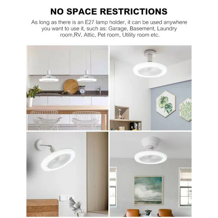 High Quality Diameter Color Led Ceiling Fan Remote Control Fan Light