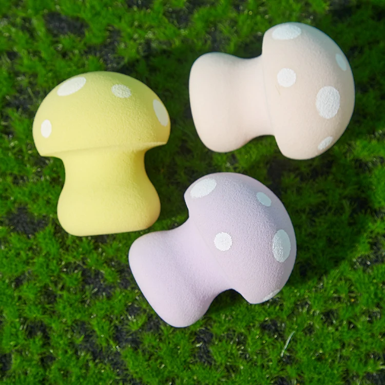 Mushroom Shaped Makeup Sponge Blender Beauty Vibration Foundation Powder Puff Puff Latex 3-5 Days 4.5*7cm in Bulk 20 Pcs Freely