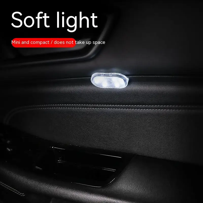 Car Interior Led Sensor Light Multicolor Usb Rechargeable Touch Switch Light  Wireless Ambient Lamp Night Car Interior Light