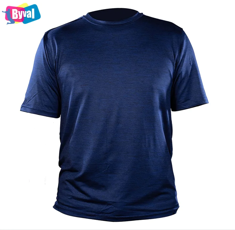 Wholesale OEM custom 100% polyester cationic fabric front back silk screen printing tshirt breathable running Short Sleeve shirt