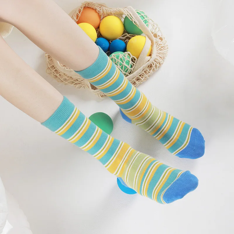 Oem design your own logo novelty pattern cotton dress crew soft workout socks for women