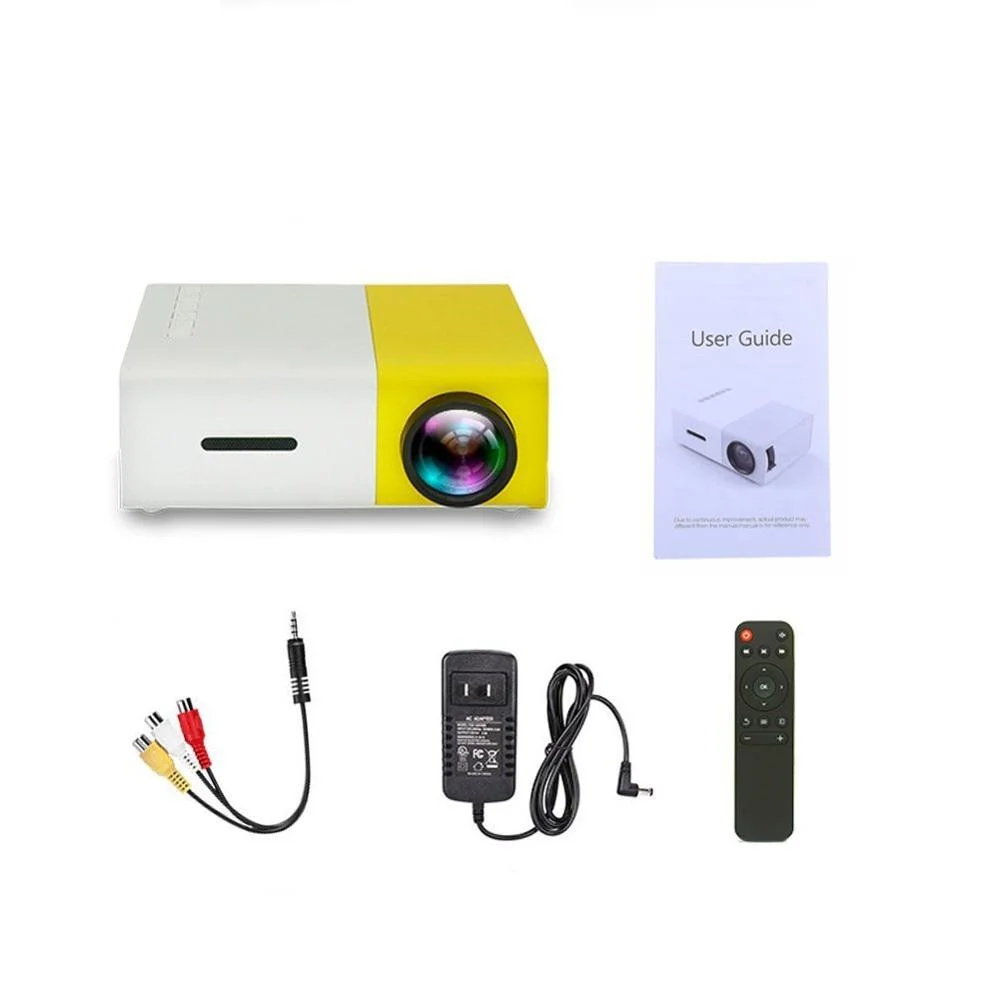 Factory YG300 4K HD USB Cinema Theater Beamer YG 300 Multimedia Proyector Game Mini Portable Home LED LCD Pocket Projector