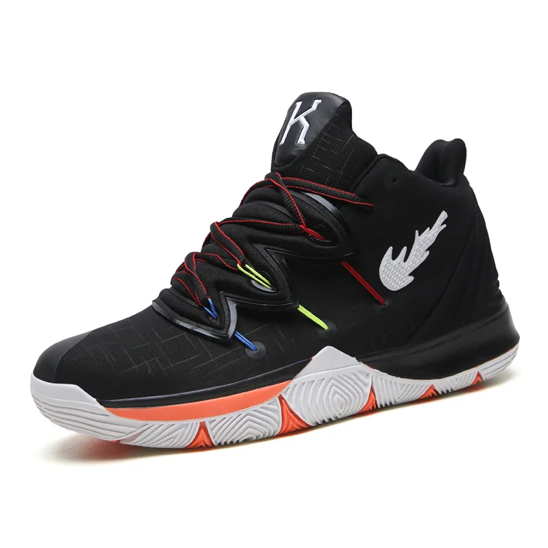 Knit Fabric Upper Breathable Basketball Mens Shoes Classic Men Basketball Shoes