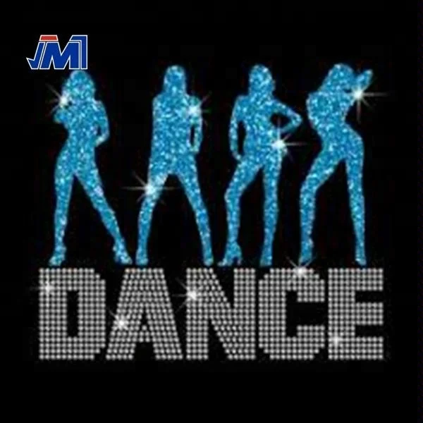 Cheerleader Gift Customized Design Crystal Iron on Rhinestone Heat Transfer for Garments