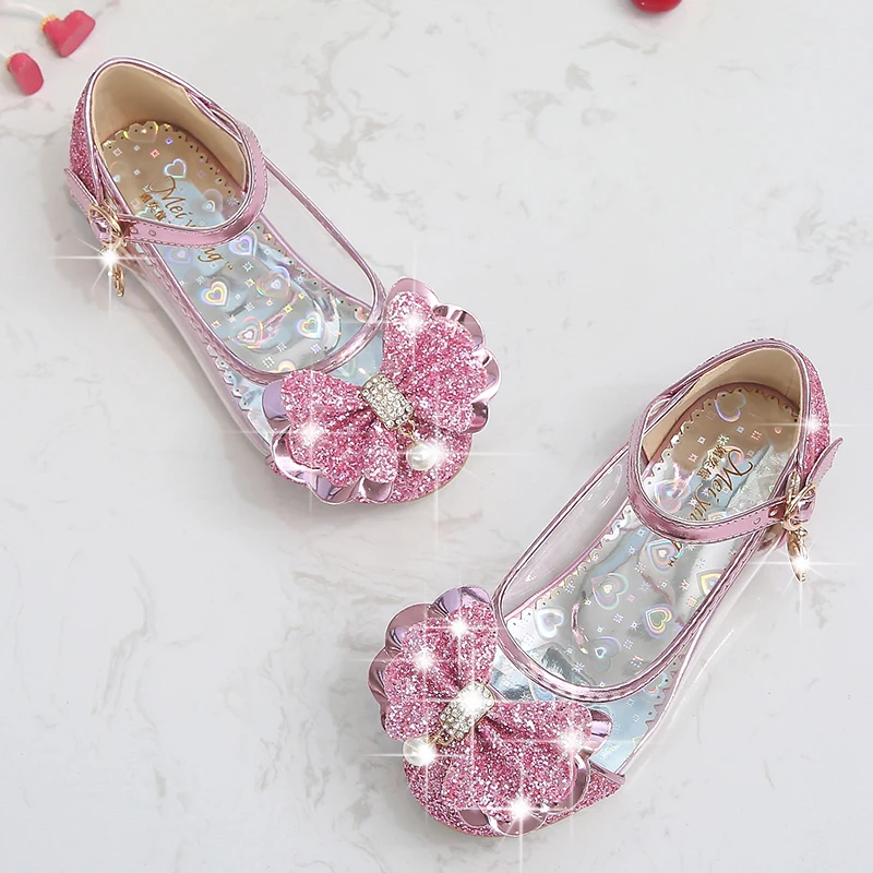 Moon pendant hollow crystal princess sandals