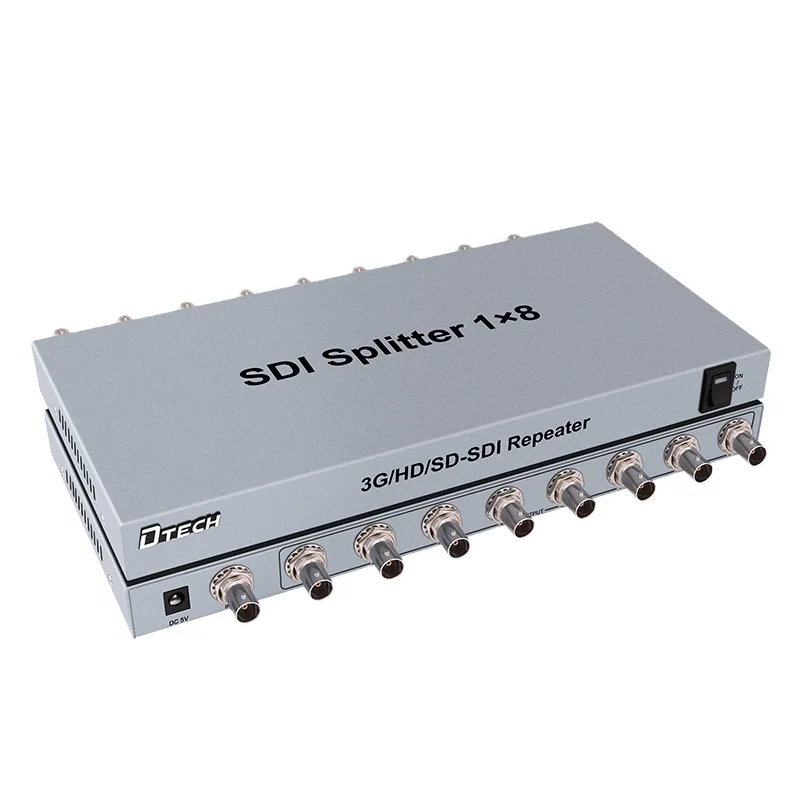 Dtech High Quality 1080P 60Hz 3G Splitter Support SDI Standard High Definition SDI Splitter