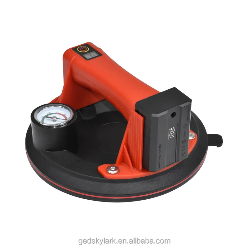 8-inch Electric Vacuum Suction Cup With Digital Display Of Pressure And Power, Equipped With A Pressure Gauge