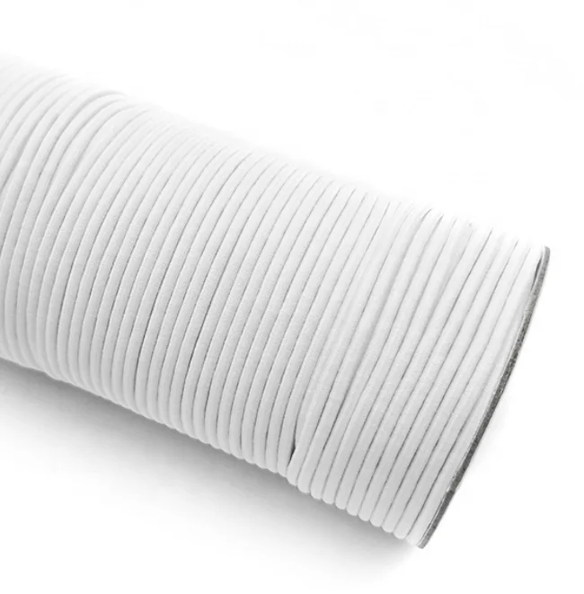 Black cord elastic rope band knot strings 2mm  3.5mm 4mm 5mm 6mm 7mm elastic rope for Hang Tag