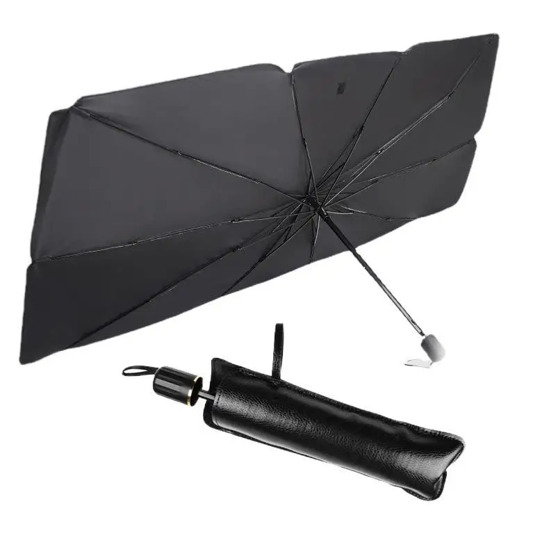 Custom Car Sunshades Foldable UV Blocking 190T Car Umbrella Car Front Windshield Protector for Kids for Trucks Pe Bag Geometric