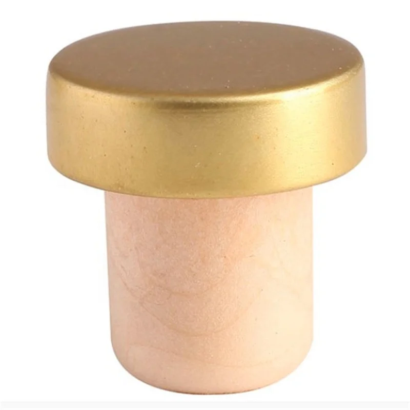 T shape aluminium cap synthetic wine bottle plug cork stopper chock plug rubber wine stopper small rubber hole plugs