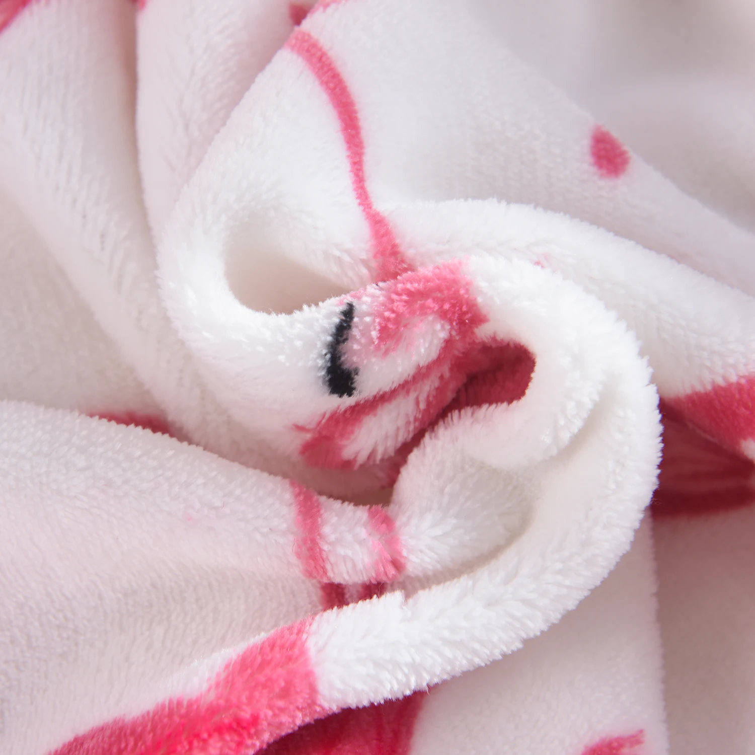 
U.S. Local Free Delivery Wholesale Cozy Flamingo Thick Velvet Fleece Sherpa Throw Blanket Flush Blanket for Bed and Couch 