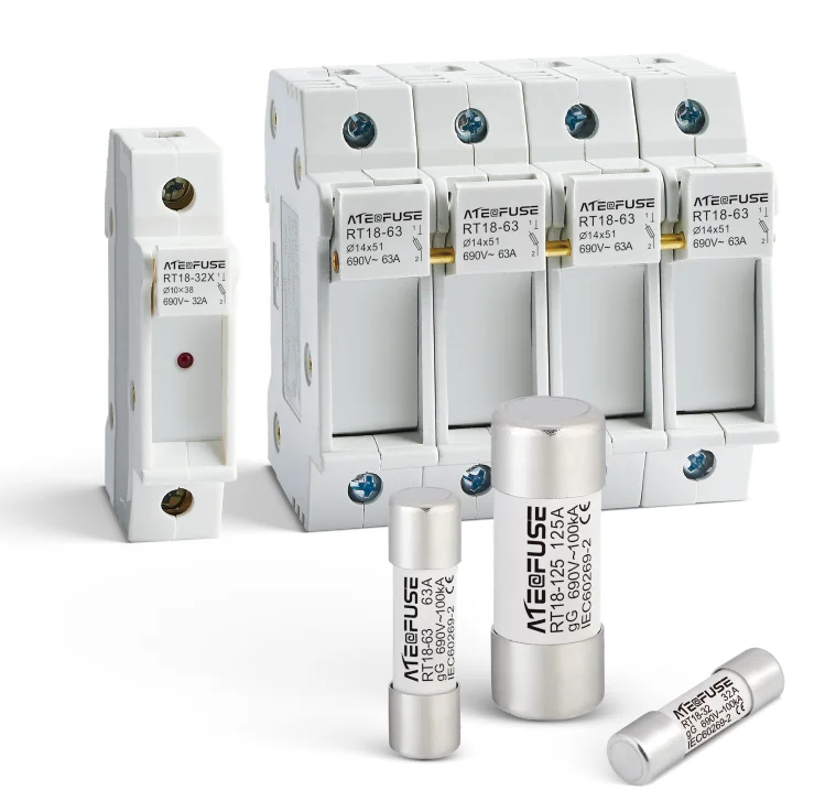 RT18 32A 63A 125A 690V Fuse box thermal fuse and fuse holder