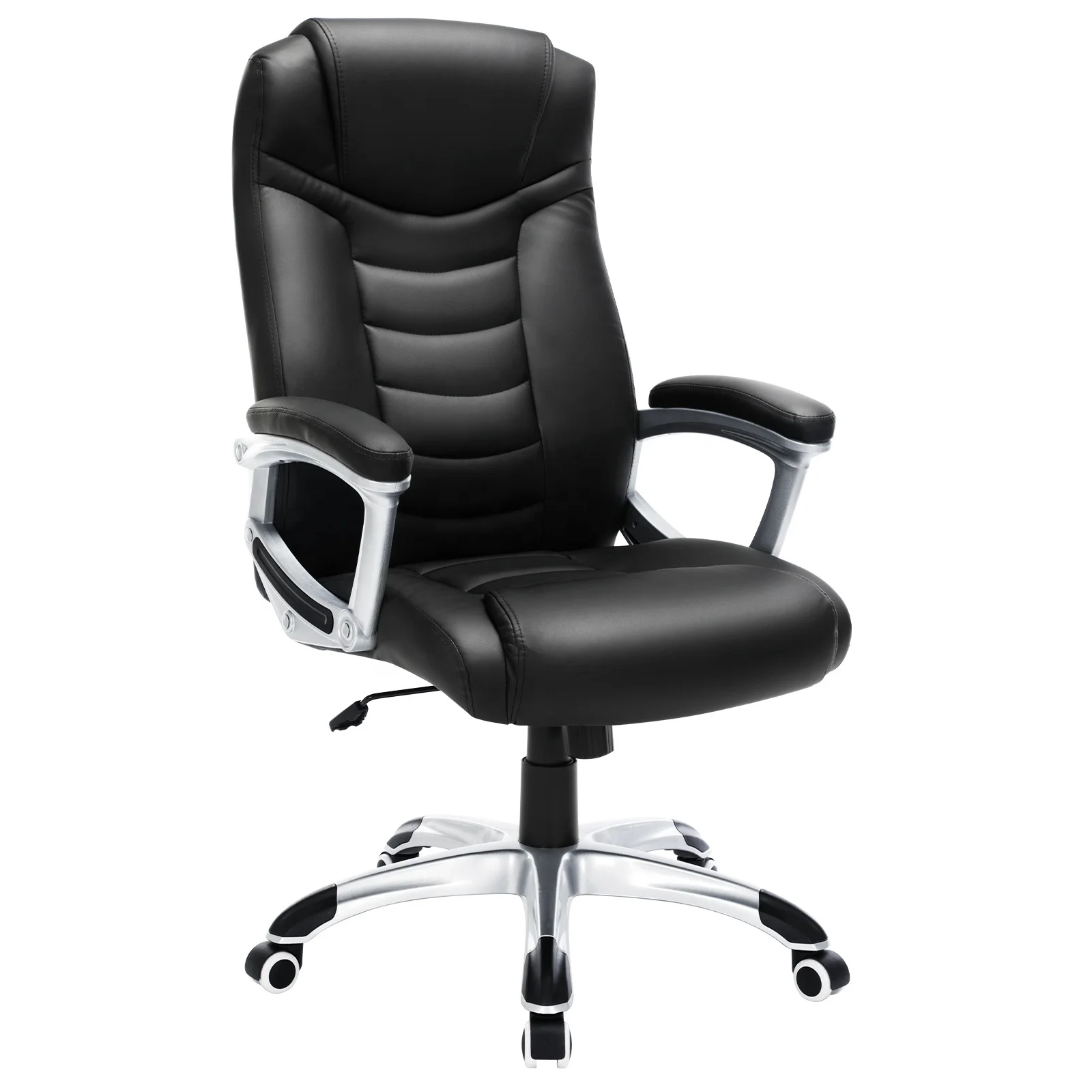 IMAGE kursi kantor Furniture Wholesale Modern high back PU ergonomic swivel office chair executive Luxury leather office chair