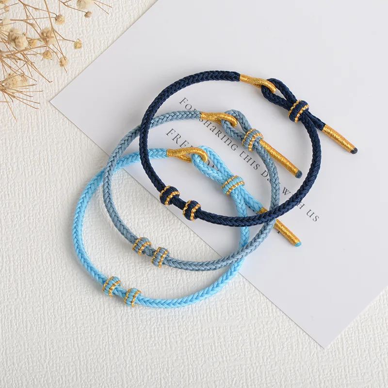 Bohemian Style Fashion Women Men Jewelry Couple Cotton Rope Handmade Woven Friendship Lucky Colorful String Charm Bracelet