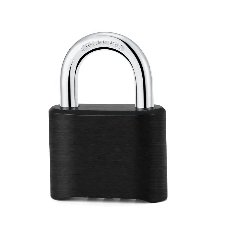 Four combination password lock Black Warehouse, waterproof, Zinc alloy combination padlock