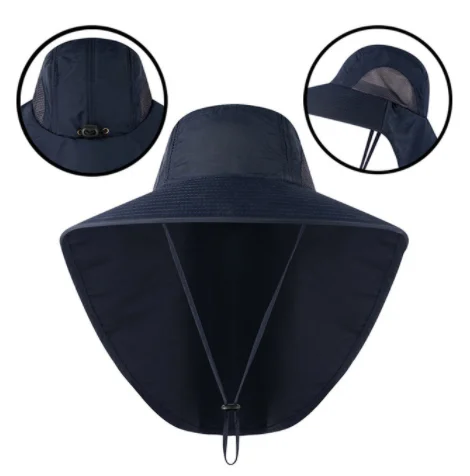 2022 New Outdoor Summer Sunscreen  Breathable Men and Women Sunshade Fisherman UV Protection Hiking Hat