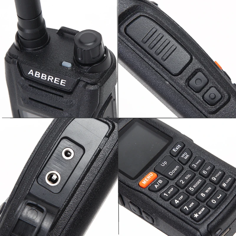Лидер продаж ABBREE AR-F6 125-560 МГц 6-полосный ЖК-дисплей в режиме ожидания DTMF VOX SOS портативная двухсторонняя рация