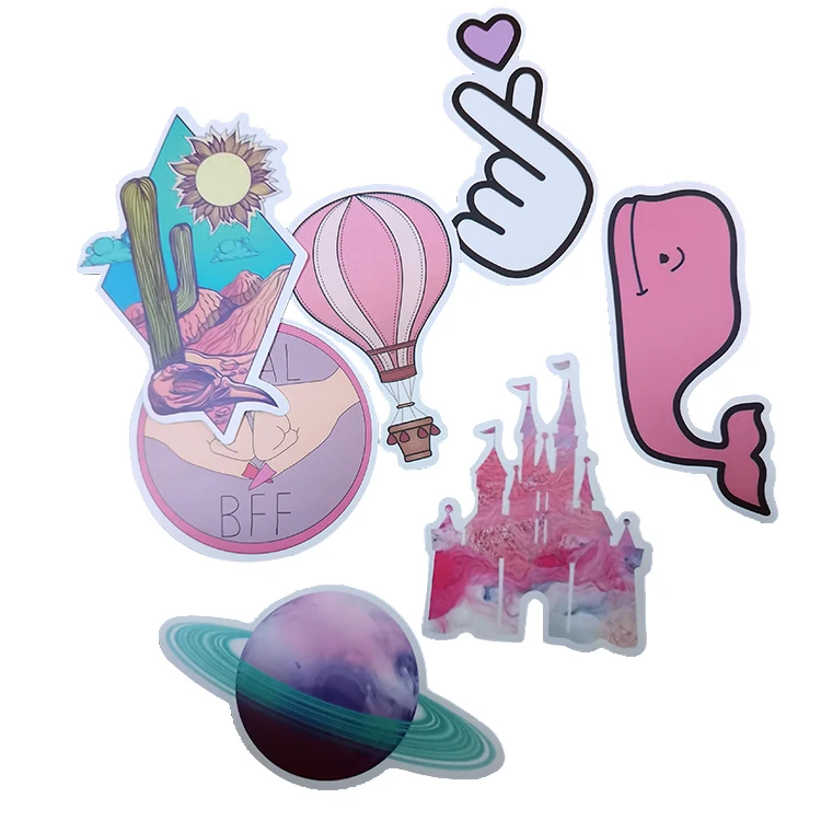 Custom Die Cut Vinyl Stickers Printing Waterproof  Label Company Logo Design  Stickers Sticker Supplier