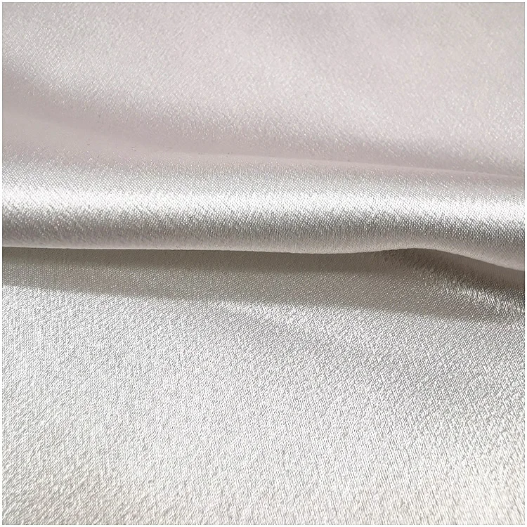 Wujiang woven soft 100%  polyester Untwist Satin fabrics  for home textile