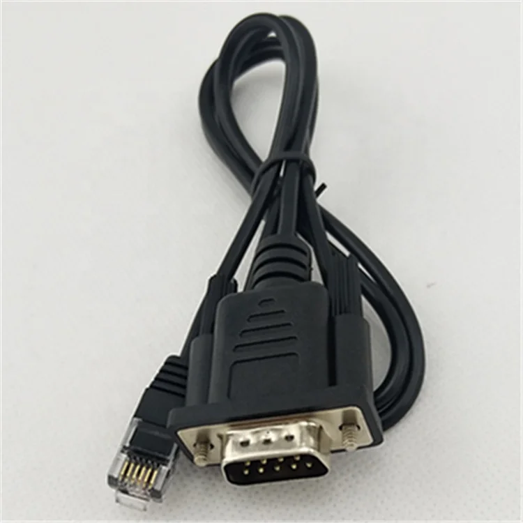 Popular High Quality RS232 Data Cable D-SUB 9P to RJ12 6p6c Cable China VGA Cables Projector Computer Monitor Gold Plated Black