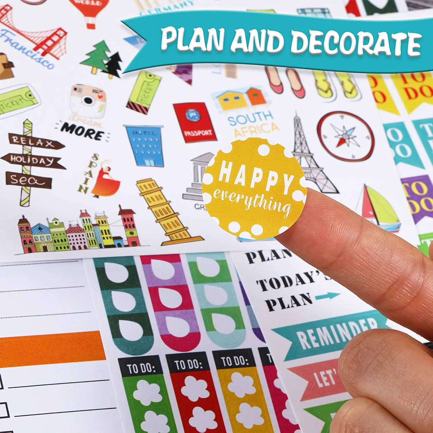 Custom Printing Monthly Weekly Planner budget Journal Decorative Paper Sticker Book