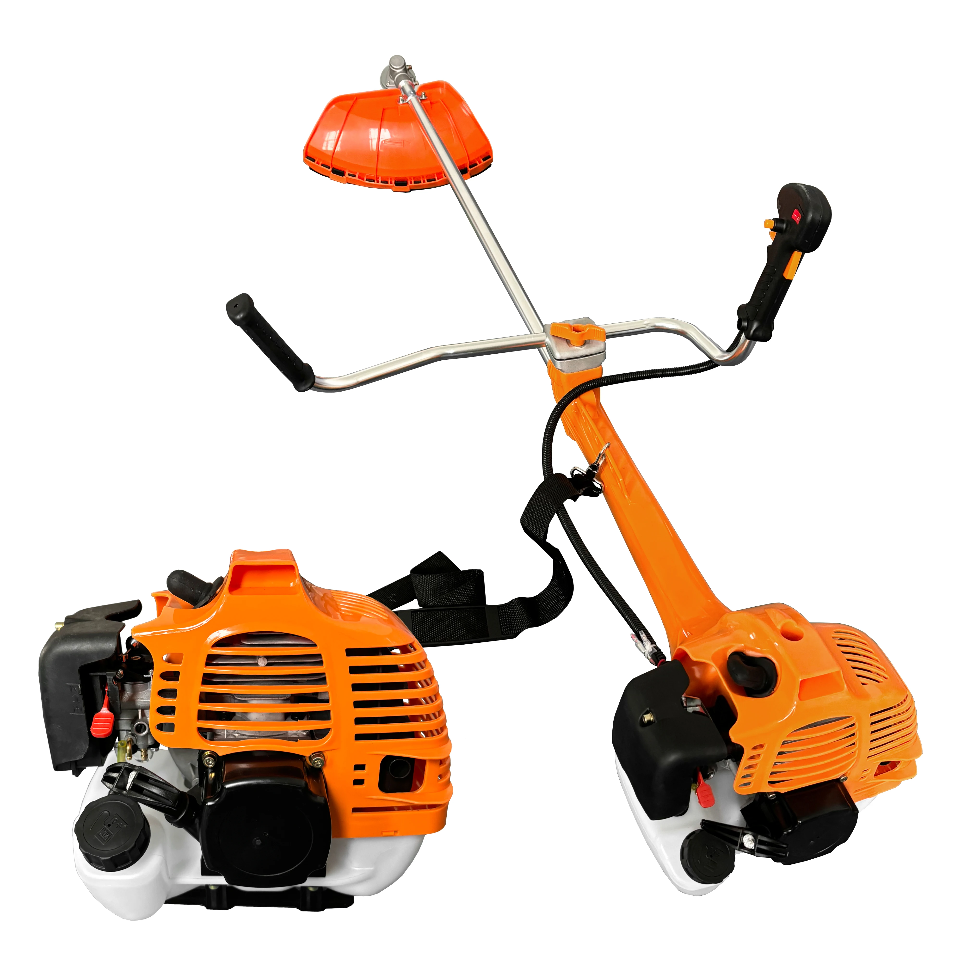 Wholesale Price 5200 Gasoline Brush Cutter Heavy Duty Grass Cutting Lawn Mower Trimmer with Plastic Pole