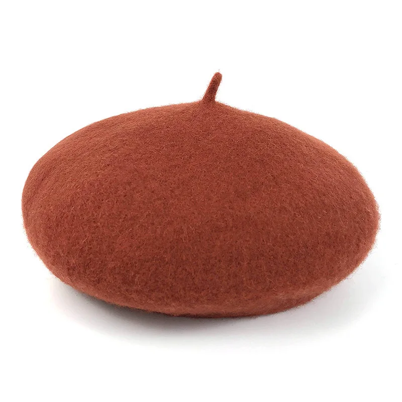 High-Quality Latest Warm Winter national Gentle Temperament all-match Beret Women French