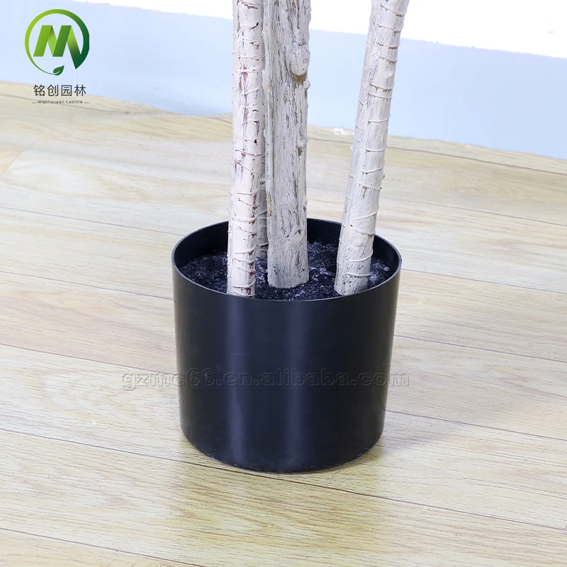 Wholesale artificial Brazilian Iron high simulation bonsai plants Iron  plants decoration for home office with pot