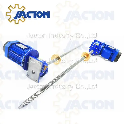 50KN Worm Screw Jack Hand Operated Translating Screw Jacks 5ton for screw-driven platform lifts