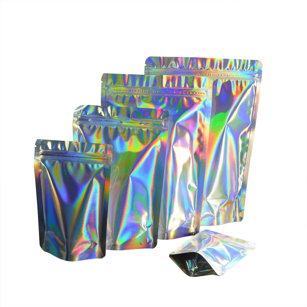 Free Sample Resealable Zipper Packaging 3.5 g Mylar Bags Stand Up Pouch Smell Proof Candy Tea Powder Food Grade CR Flat Bag