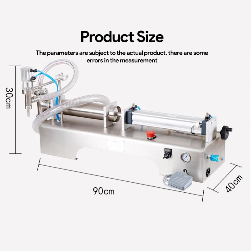 SWANSOFT air-operated quantitative  piston pneumatic filling machine heating stirring type filling machine ready to ship