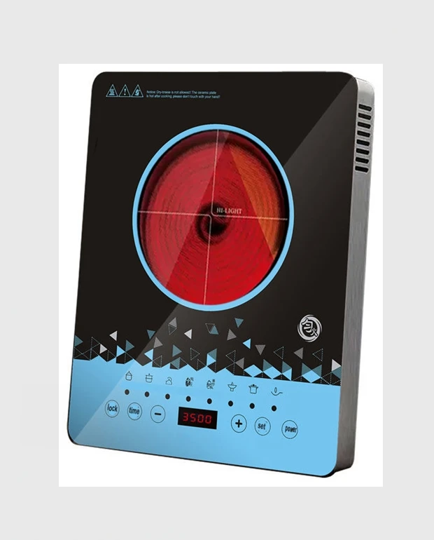 Golden Metal Frame Touch Sensor control Electric Ceramic Cooker Infrared Stove hob