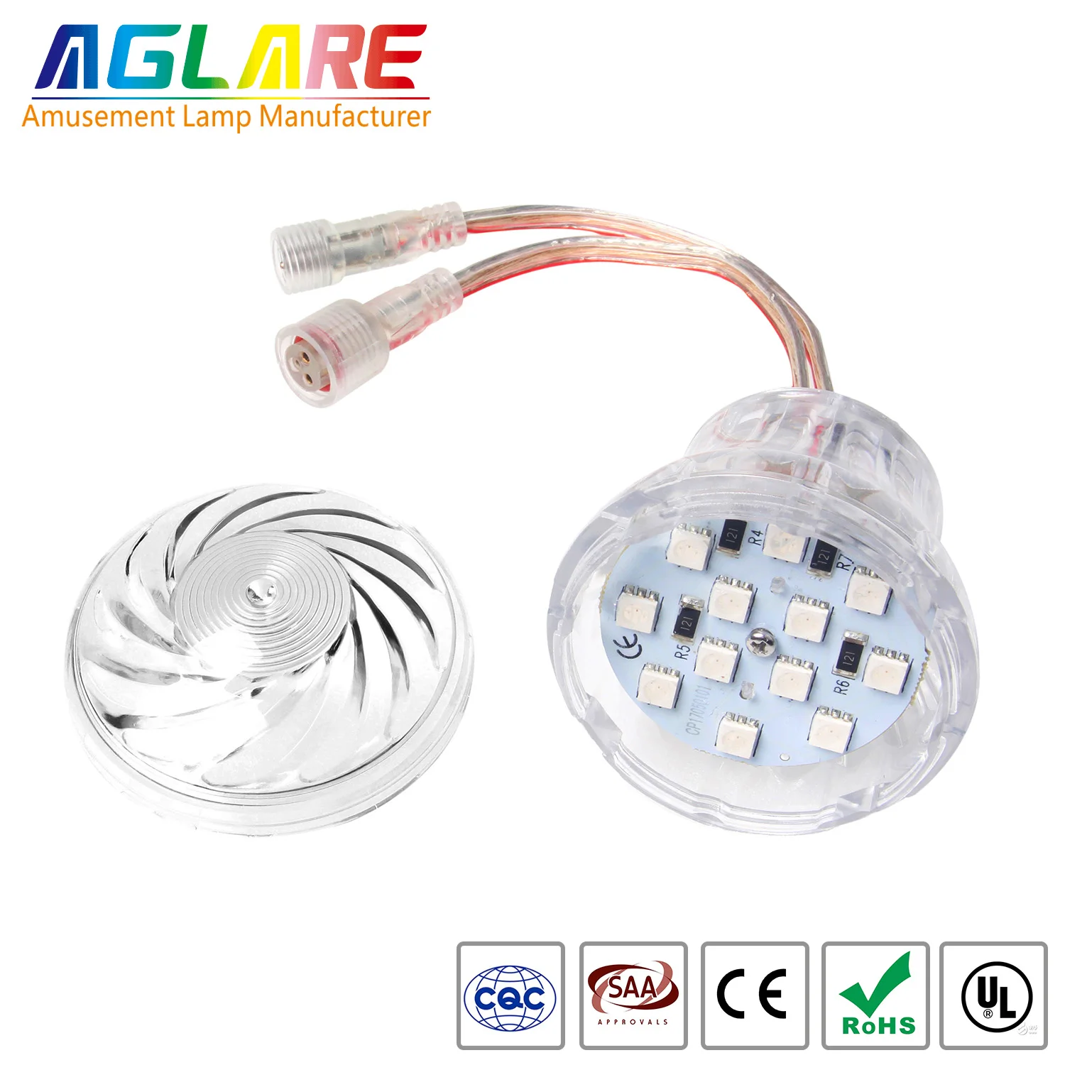 Aglare Hot sale amusement led lamp Pregrammable RGB led light