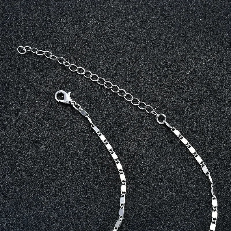 Wholesale Fashion Accessoires Silver Flower Earrings And Necklace Jewelry Set For Women