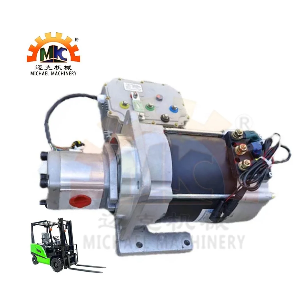 New Energy Electric 2-3Ton Forklift Trucks Spare Parts 72V/5KW AC Motor&Controller&Gear Oil Pump for Hydraulic Lifting System