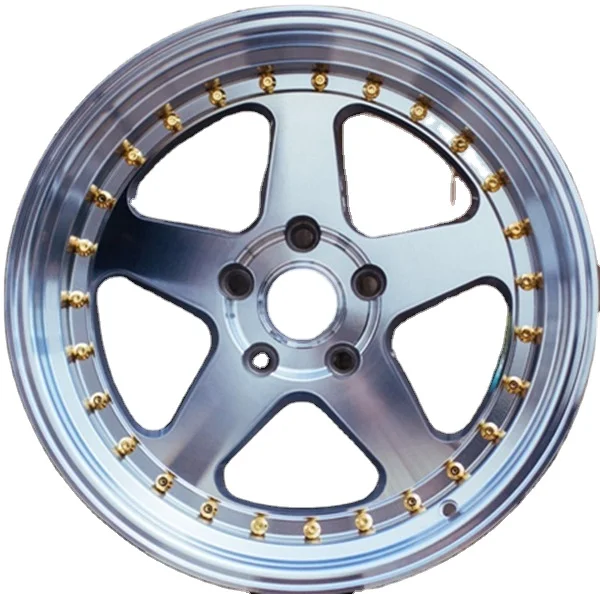 Alloy wheels deep dish aluminium rims with PCD 4or8*100-114.3 for  Passenger Car