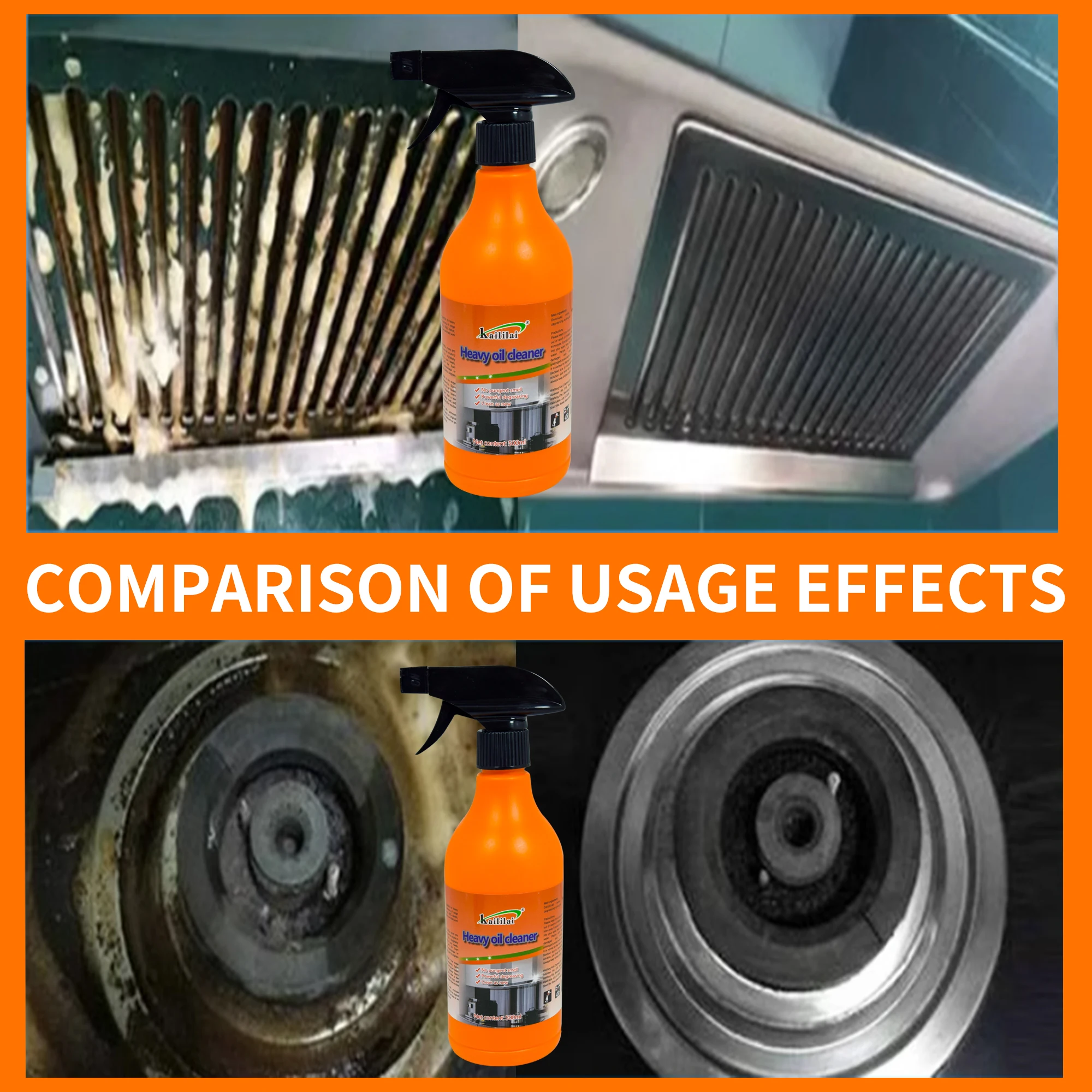 Kitchen Cleaner Spray Foam Oil Stain Cleaner Products for Oven and Kitchen Grease Cleaning Tools Liquid Cleaner Ingredients