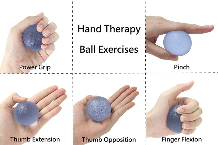 Manufacturer OEM custom Finger Hand Stress Ball for Muscle Tension Relief hand grip egg stress ball