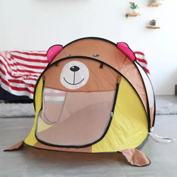 Hot Selling Indoor Outdoor Crawl Developmental Activity Kid Pop Up Camouflage Play Tent
